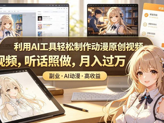 利用AI工具轻松制作动漫原创视频,听话照做,月入过万
