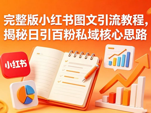 完整版小红书图文引流教程,揭秘日引百粉私域核心思路